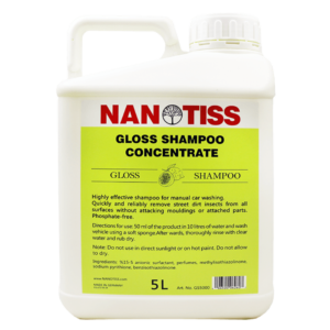شامپو براق کننده غلیظ 5 لیتری نانوتیس مخصوص شستشوی بدنه خودرو NanoTiss Gloss Shampoo